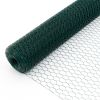 Large Size Galvanized Hexagonal Floral Green Chicken Wire, Outdoor Anti-Rust Chicken Wire Poultry Netting for Garden, Large Chicken Coop Wire Fencing