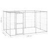 Outdoor Dog Kennel Galvanized Steel with Roof 78.1 ft¬≤