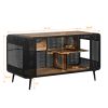 55.12 "Spacious Cat House with Tempered Glass, for Living Room, Hallway, Study and Other Spaces