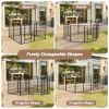 Dog Playpen Indoor Outdoor, 24" Height 8 Panels Fence with Anti-Rust Coating, Metal Heavy Portable Foldable Dog Pen for Large, Medium Small Dogs RV Ya