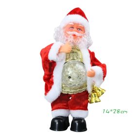 Electric Bell Santa Claus Toy (Option: Belly Light Style)