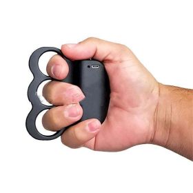 Children's Cheetah Piercing Ring Electric Shock Ring Toy (Option: Black Three Fingers)