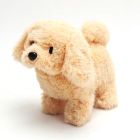 Children's simulation electric dog (Option: Golden hair)