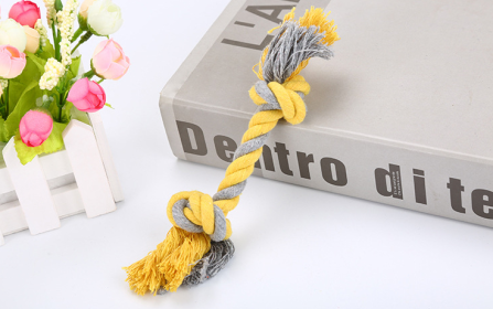 Rope Pet Toy (Option: Yellow-M)