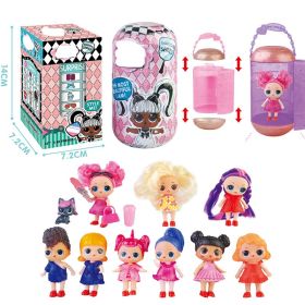 Cross-border hot-selling capsule girl doll doll children's toys (Option: 13cm5 generation doll)