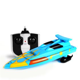 Wireless Remote Control Electric Boat Speedboat (Color: Blue)