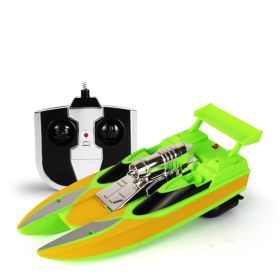 Wireless Remote Control Electric Boat Speedboat (Color: Green)