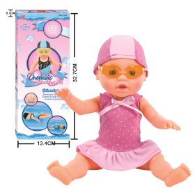 Electric floating swimming doll (Option: C 33cm)