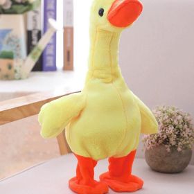 Charging Neck Lifting Singing Little Yellow Duck Toy (Option: Yellow B-30cm)