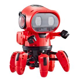 Dancing Electric Walking Robot Vibrato Explosion (Color: Red)