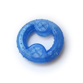 Dog Cooling Toy Puppy Teething Ring Freeze Dogs Chew Toy For Summer Tough Durable Pet Toys (Option: Frisbee type)