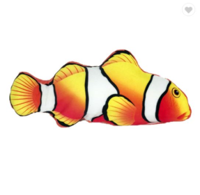 Electric Funny Cat Simulation Fish Beating Usb Jumping Cat Toy (Option: Clownfish)