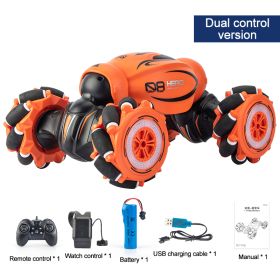 Gesture Sensing Deformation Remote Control Car (Option: Orange-A)