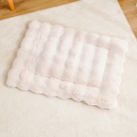 Winter Warm Cat Mat, Sleeping Plush Pet Mat (Option: Beige-XL)