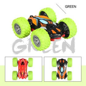 RC car rolls on both sides (Color: Green)