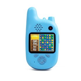 Walkie-Talkie Kids Camera Toys Mini HD Cartoon Cameras (Color: Blue)