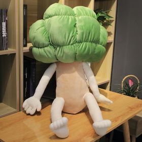 Simulation cute girl doll cushion (Option: Light Green-90cm)