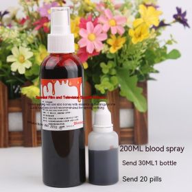 Halloween Decoration Plasma Fake Blood Capsule Simulation Props (Option: 200 Fresh Spray 30ML20 Tablets)