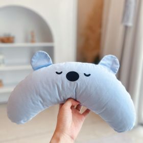 Cartoon Bear Dogcat Cervical Support Pillow (Option: Sky Blue)