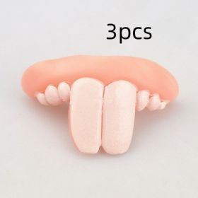 Fashion Simple Halloween Weird Fake Teeth Toys (Option: Rabbit Teeth 3pcs)