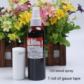 Halloween Decoration Plasma Fake Blood Capsule Simulation Props (Option: 120ML Fresh Spray Gauze)