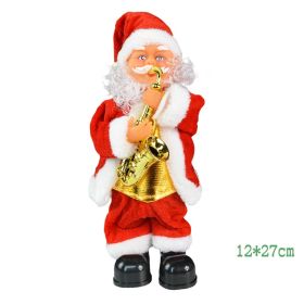 Electric Bell Santa Claus Toy (Option: Saxophone Style)