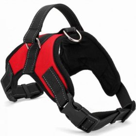 Dog Chest Strap Traction Rope Explosion proof Flushing Dog Chest Strap (Specifications (length * width): S, colour: red)