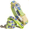 Touchdog 'Chain Printed' Tough Stitched Embroidered Collar and Leash