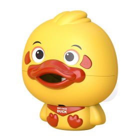 Bathroom Electric Cartoon Bubble Duck One-click Start Continuous Bubble Parent-child Interactive Water Toy (Option: Chinese)