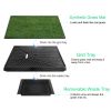 Dog Potty Training Artificial Grass Pad Pet Cat Toilet Trainer Mat Puppy Loo Tray Turf