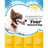 Lewondr Small Dog Decorations Sunglasses UV Protection Goggles Eye Wear Protection with Adjustable Strap Waterproof Pet Sunglasses for Dogs Pet Sun Gl