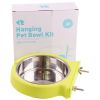 Stainless steel pet bowl hanging bowl tableware overturn proof dog bowl dog bowl cat bowl feeder