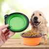 2PCS Folding Bowl Outdoor Portable Dog Bowl Drinking Bowl Dog Bowl Cat Bowl Pet accompanying Cup Dog Bowl