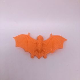 Creative Simulation Bat Halloween Decoration Props (Color: Orange)