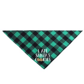 Christmas Pet Saliva Towel DIY Dog Triangle (Option: Green 9-L 25to48cm)