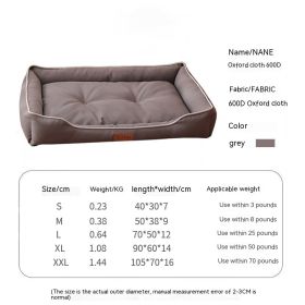 Bite Resistant Waterproof Dog Mat (Option: Gray-L)